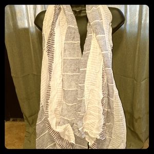 Graymarket Purple & Off White Stripes Scarf